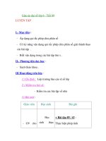 Giáo án đại số lớp 6 - Tiết 89 LUYỆN TẬP potx