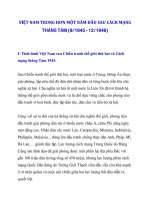 VIỆT NAM TRONG HƠN MỘT NĂM ĐẦU SAU CÁCH MẠNG THÁNG TÁM (9/1945 - 12/1946)_1 doc