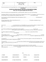 ĐỀ KIỂM TRA 15 PHÚT MÔN ANH VĂN docx