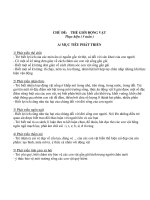 Giáo án giảng dạy khối lớp Lá: CHỦ ĐỀ: THẾ GIỚI ĐỘNG VẬT potx