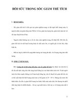 HỒI SỨC TRONG SỐC GIẢM THỂ TÍCH docx