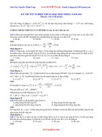 Bài giải chi tiết môn Lý-THPT 2011 ppsx