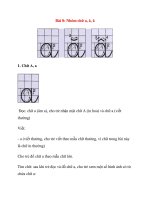 Chữ cái cho bé vào lớp 1: Bài 8: Nhóm chữ a, ă, â ppt