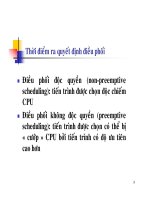 Bài giảng hệ điều hành : QUẢN LÝ TIẾN TRÌNH part 4 doc