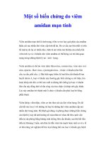 Một số biến chứng do viêm amidan mạn tính ppsx