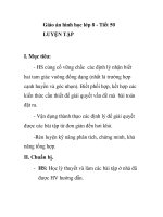 Giáo án hình học lớp 8 - Tiết 50 LUYỆN TẬP potx