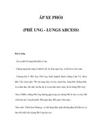 ÁP XE PHỔI (PHẾ UNG - LUNGS ABCESS) pptx