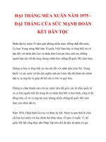 ĐẠI THẮNG MÙA XUÂN NĂM 1975 ĐẠI THẮNG CỦA SỨC MẠNH ĐOÀN KẾT DÂN TỘC_2 docx