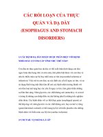 CÁC RỐI LOẠN CỦA THỰC QUẢN VÀ DẠ DÀY ppsx
