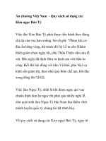 Ấn chương Việt Nam - Quy cách sử dụng các Kim ngọc Bảo Tỷ potx