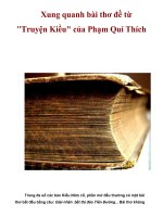 Xung quanh bài thơ đề từ 