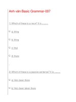 Anh văn Basic Grammar-007 ppsx