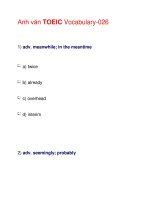 Anh văn TOEIC Vocabulary-026 docx