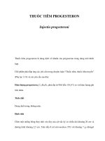 THUỐC TIÊM PROGESTERON pot