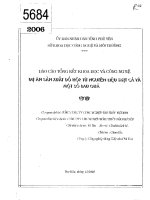 Dự án sản xuất đồ hộp từ nguyên liệu thịt cá và một số rau quả