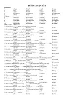 ĐỀ ÔN LUYỆN SỐ 6 docx