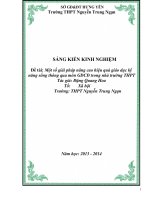 skkn một số giải pháp nâng cao hiệu quả giáo dục kỹ năng sống thông qua môn gdcd trong nhà trường thpt
