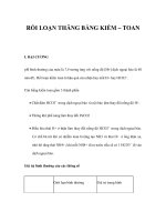 RỐI LOẠN THĂNG BẰNG KIỀM – TOAN potx