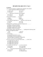 ĐỀ KIỂM TRA HỌC KỲ II - Test 2 pptx