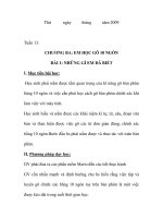 GIÁO ÁN MÔN TIN HỌC CHƯƠNG BA: EM HỌC GÕ 10 NGÓN BÀI ppsx