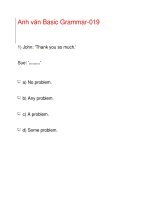 Anh văn Basic Grammar-019 ppt