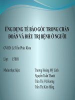 Luận văn chuyên đề Tế Bào Góc
