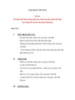 LÀM QUEN VỚI TOÁN Đề tài: Ôn nhận biết hình vuông, hình tròn, hình tam giác, pot