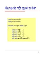 Lập trình Java cơ bản : Lập trình GUI (Applet) part 3 pptx