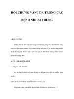 HỘI CHỨNG VÀNG DA TRONG CÁC BỆNH NHIỄM TRÙNG doc