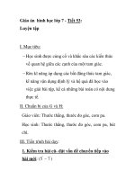 Giáo án hình học lớp 7 - Tiết 53: Luyện tập pptx