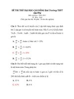 ĐỀ THI THỬ ĐẠI HỌC-CAO ĐẲNG lầnI Trường THPT Gia Phù Môn sinh học- 2010-2011_1 pdf