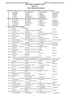 MULTIPLE CHOICE TEST Grade 12 doc
