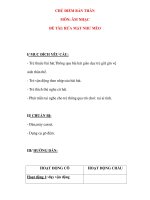 Giáo án chương trình đổi mới ĐỀ TÀI: RỬA MẶT NHƯ MÈO pot