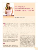 VAI TRÒ CỦA CÁC CHẤT KHOÁNG VÀ VITAMIN TRONG THAI KỲ pdf
