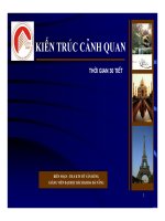Bài giảng KIẾN TRÚC CẢNH QUAN part 1 ppsx