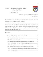 Giáo trình Động lực học biển - Chương 1 ppt