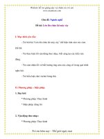 Giáo án chương trình đổi mới Đề tài: Lớn lên cháu lái máy cày pptx