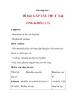 THỦ CÔNG LỚP 3: Đề bài: GẤP TÀU THUỶ HAI ỐNG KHÓI (Bài 2) pdf