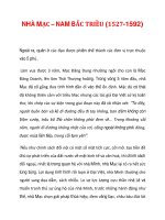 NHÀ MẠC – NAM BẮC TRIỀU (1527-1592)_2 ppsx