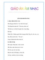 Giáo án chương trình đổi mới LỜI CHÀO BUỔI SÁNG pptx