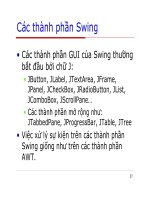Lập trình Java cơ bản : GUI nâng cao part 7 ppsx