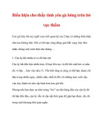 Biểu hiện cho thấy tình yêu gà bông trên bờ vực thẳm pdf