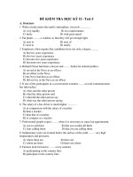 ĐỀ KIỂM TRA HỌC KỲ II - Test 5 ppsx