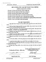 Đề cương kế toán tài chính