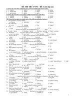 ĐỀ THI THỬ TNPT – ĐỀ 3 (Có đáp án) pps