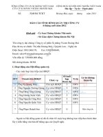 TỔNG CÔNG TY CN XI MĂNG VIỆT NAM CTY CP XI MĂNG VICEM HOÀNG MAI báo cáo TÌNH HÌNH QUẢN TRỊ CÔNG TY 6 tháng cuối năm 2012