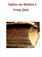 Nghiên cứu Bakhtin ở Trung Quốc_1 pps