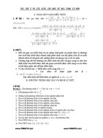 Các chú ý và lời giải cho một số bài toán cơ bản