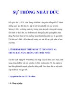 SỰ THỐNG NHẤT ÐỨC pptx