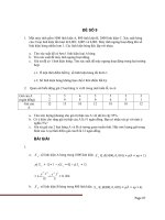 BỘ ĐỀ THI VÀ LỜI GIẢI XÁC SUẤT THỐNG KÊ - ĐỀ SÔ 9 pot